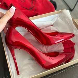 Authentic Christian Louboutin - so Kate 100 red psychic